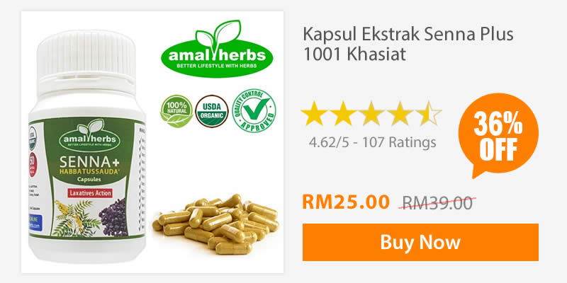 Kapsul Ekstrak Senna Sanna Plus 1001 Khasiat Amal Herbs 